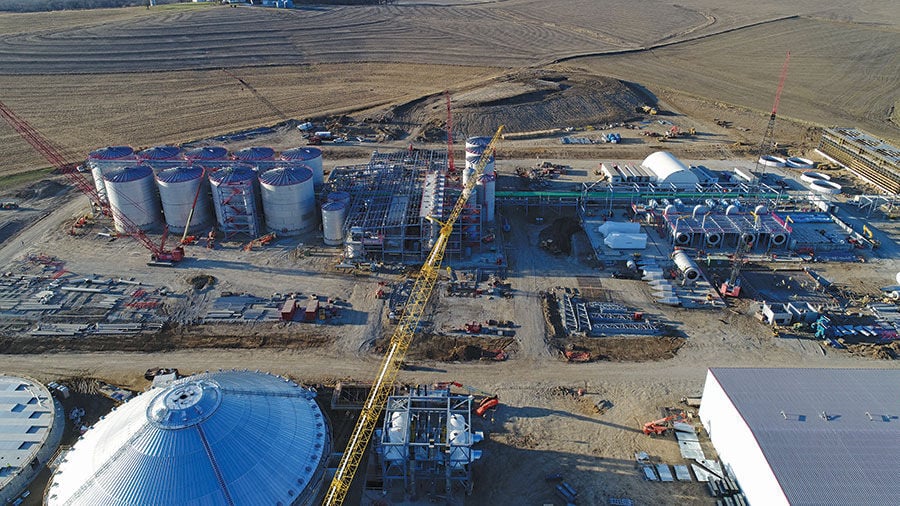 Elite Octane LLC, under construction in Cass County, Iowa