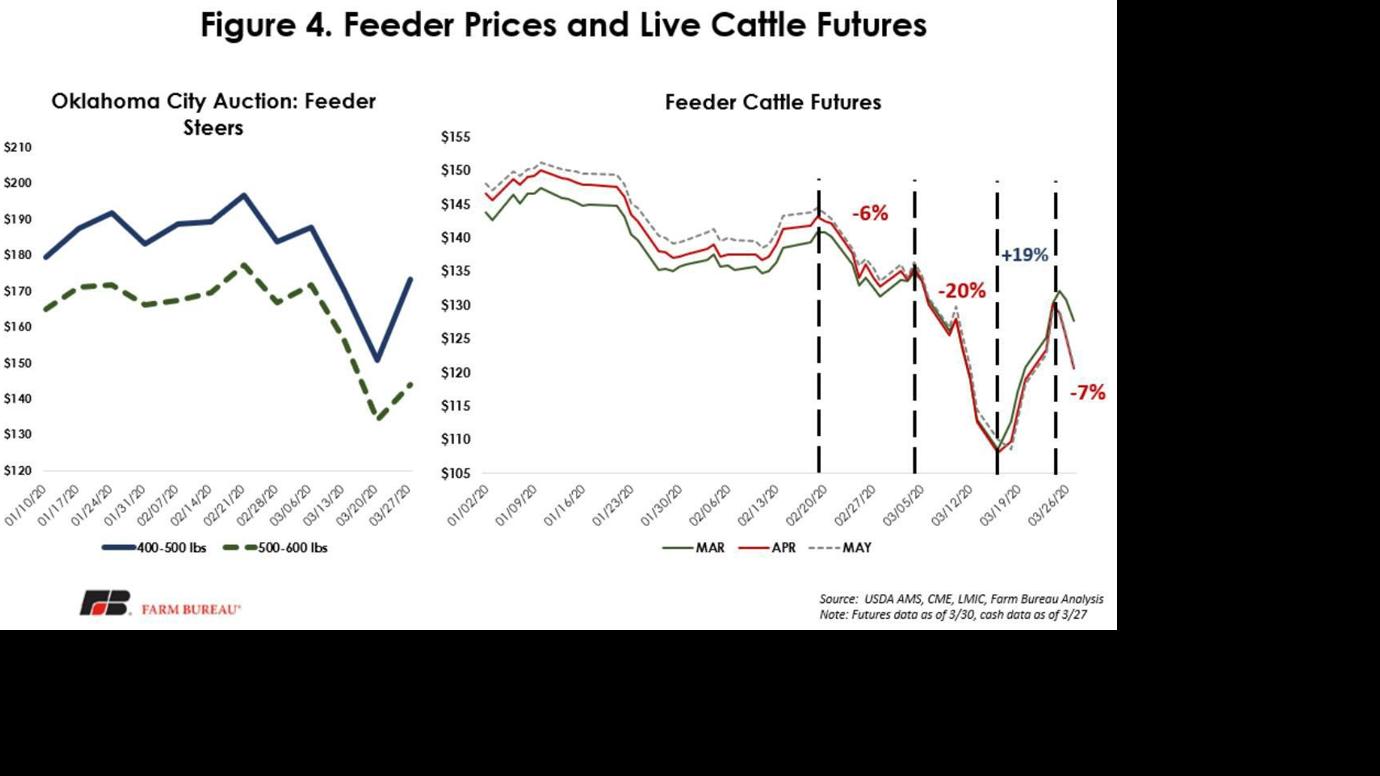 Figure 4. Feeder Prices and Live Cattle Futures