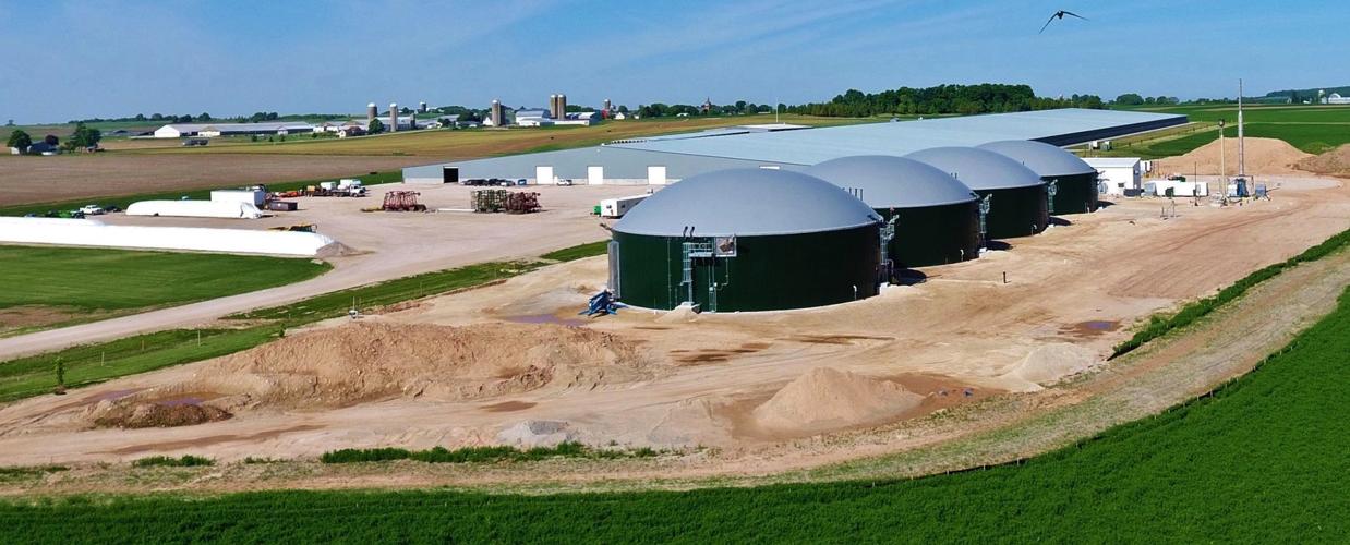Anaerobic digesters at Kinnard Farms