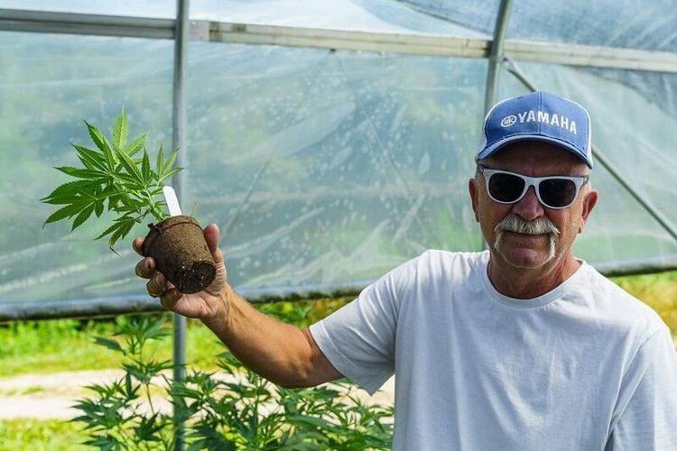 Jeff holding plant
