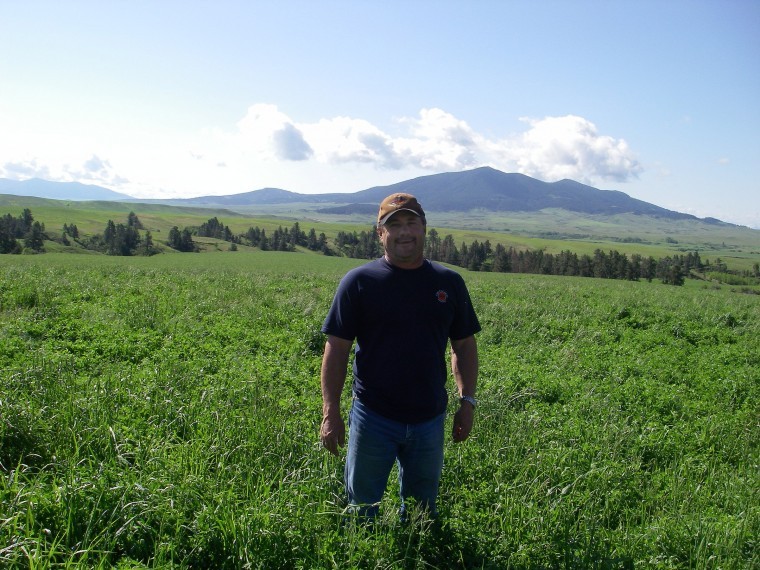 curt hartman, alfalfa field