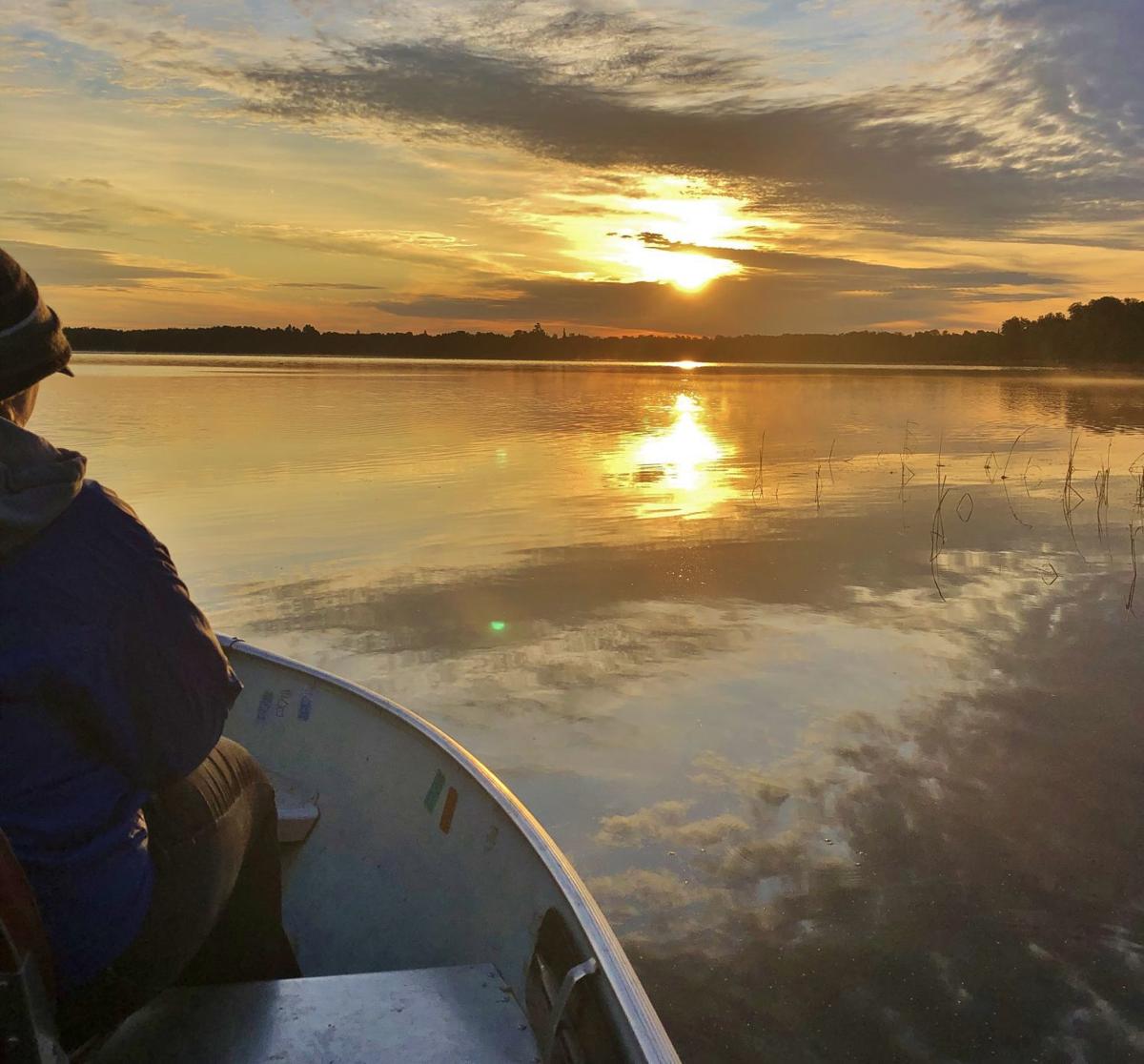 Sunrise over Little Sand Lake