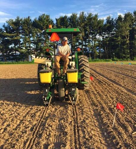 Farmer in field