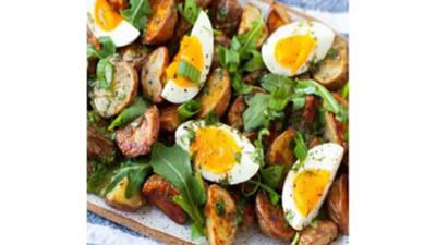 Roasted Potato Salad with Egg