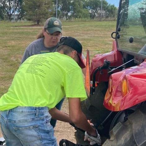 Fire safety when baling hay