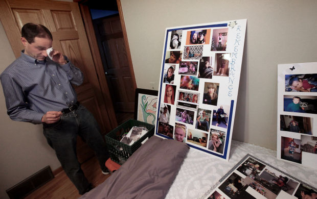 Tony Fabian in late daughter's bedroom