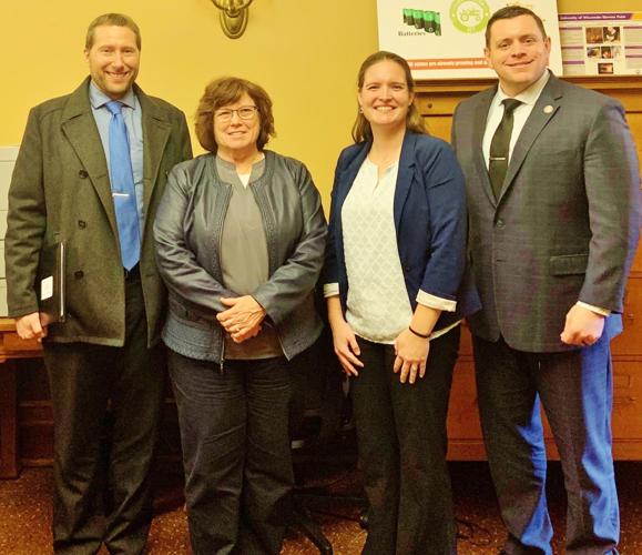 Leaders from Waushara County Farm Bureau and Wisconsin Sen. Patrick Testin