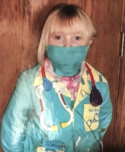 Sophie Koehler plays veterinarian when young.