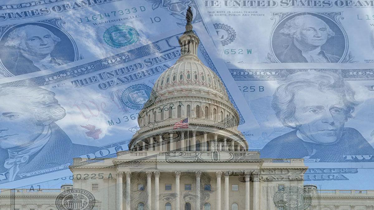US Capital with money