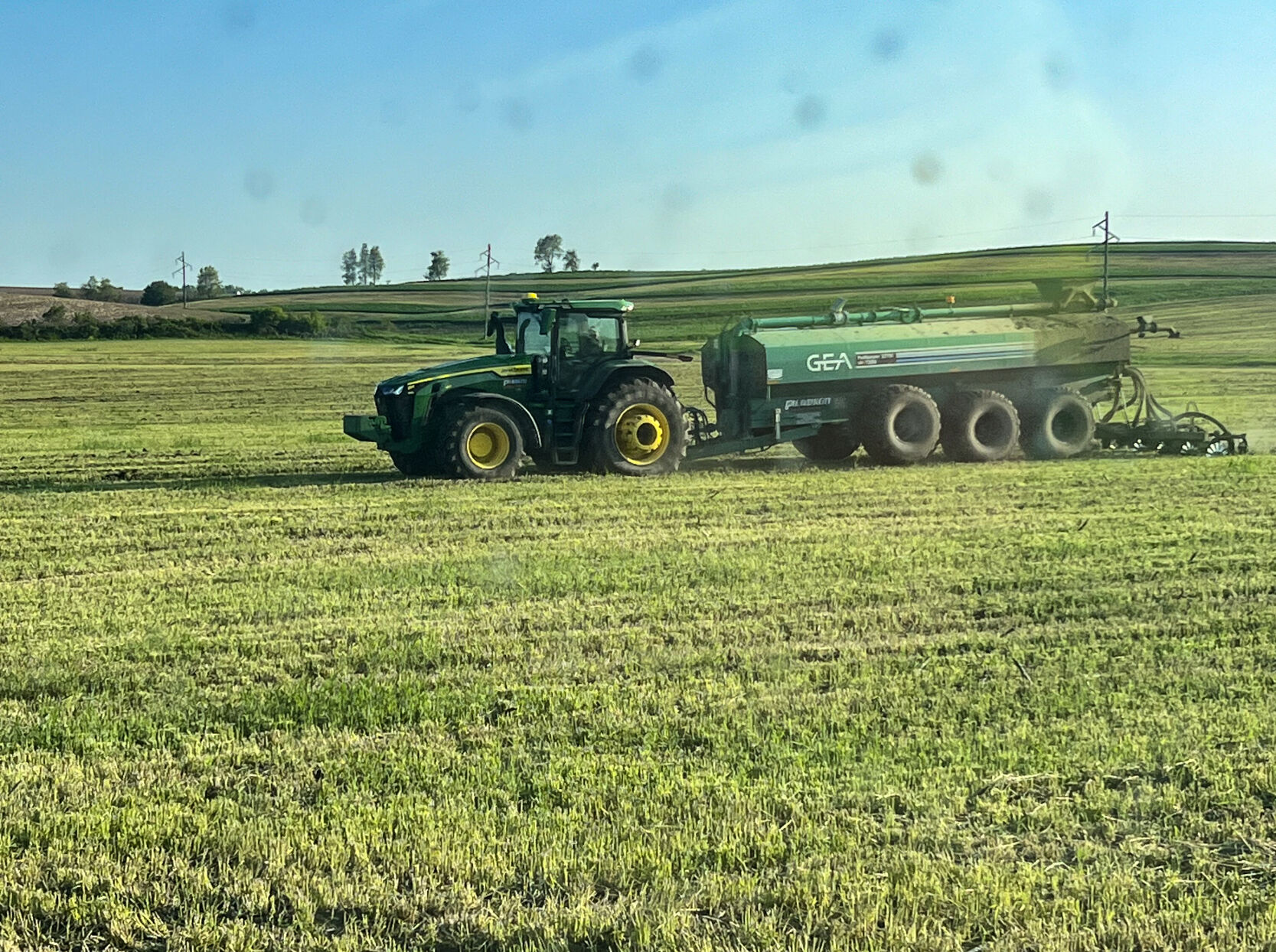 Tractor in field