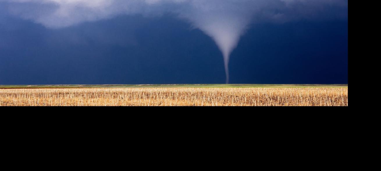 Tornado in field