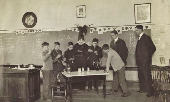 Students use Babcock Tester