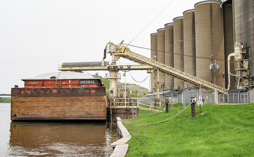 Barge loaded