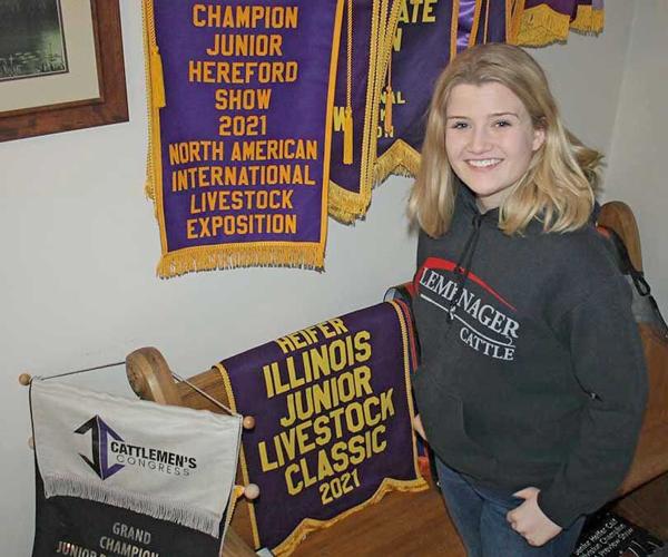 Paige Lemenager with awards