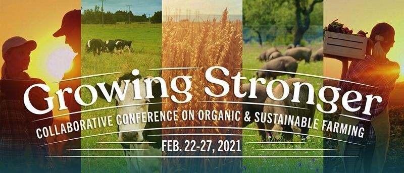 Growing Stronger Collaborative Conference on Organic & Sustainable Farming -- MOSES 2021 logo