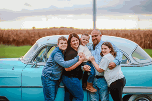Jack, Ashlee, Eli, Aaron and Brynlee Bertan