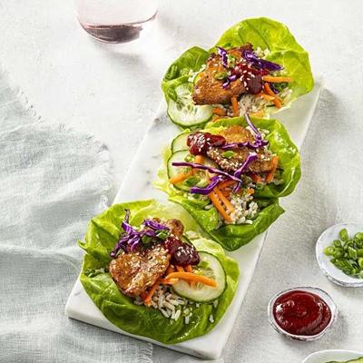 Korean Pork Lettuce Wraps