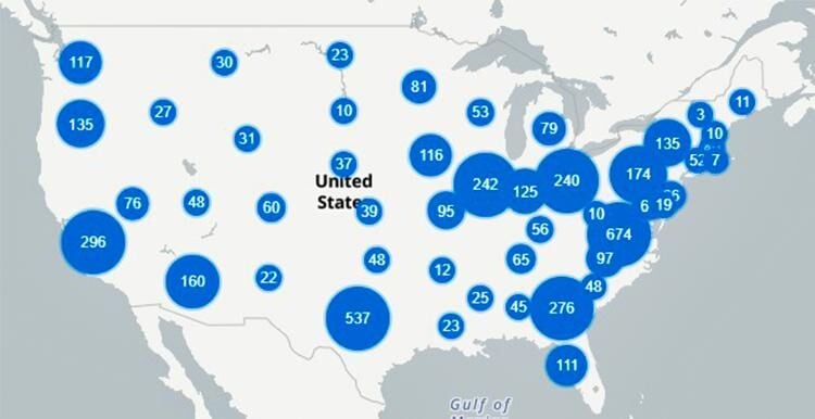 Data centers mapped