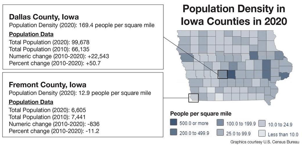 IA Population density map