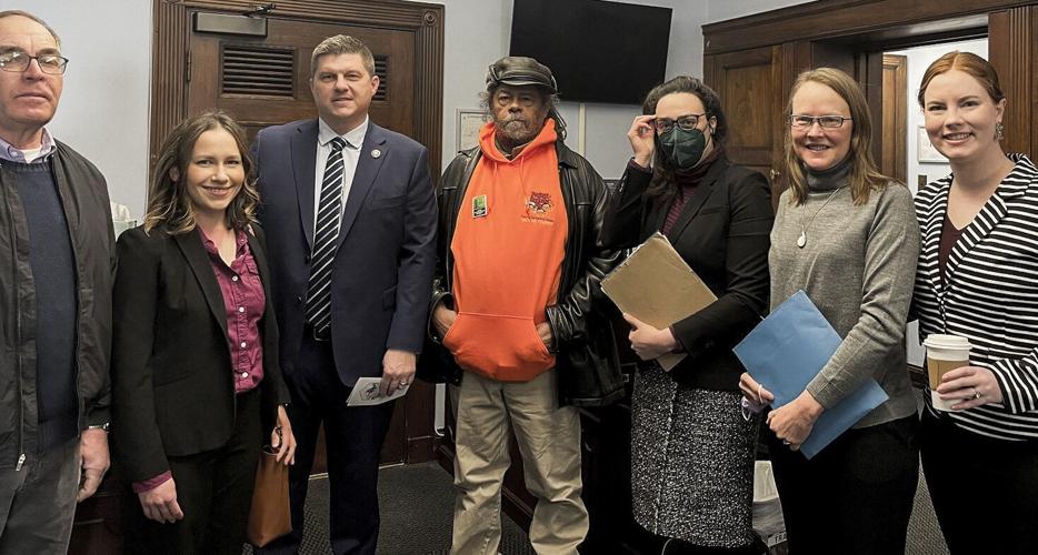 Ellen Gardner meeting U.S. Rep. Brad Finstad