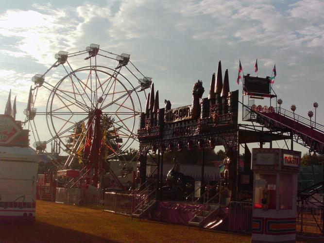 View of rides -- Marinette County Fair