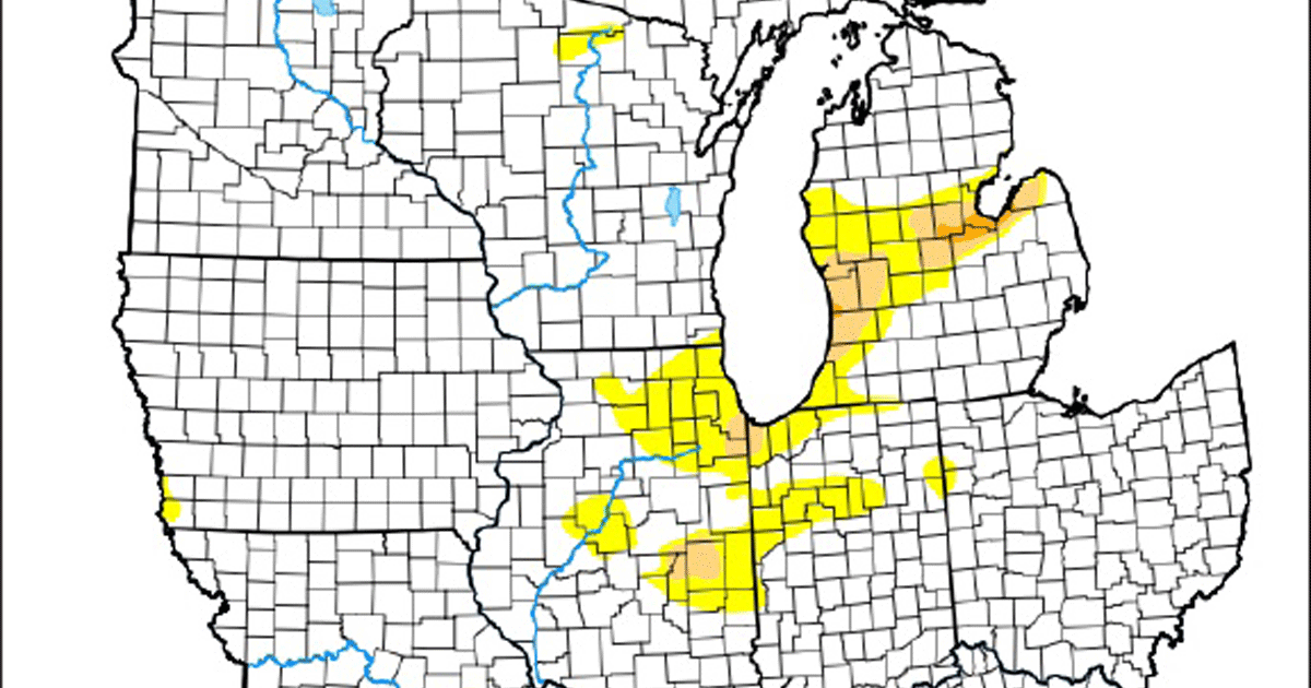 U.S. Drought Monitor for Aug. 5