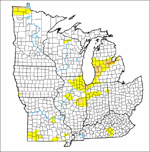 U.S. Drought Monitor for Aug. 5