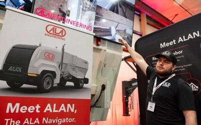 automated feed truck