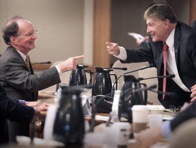 After testy hearing, cordiality.