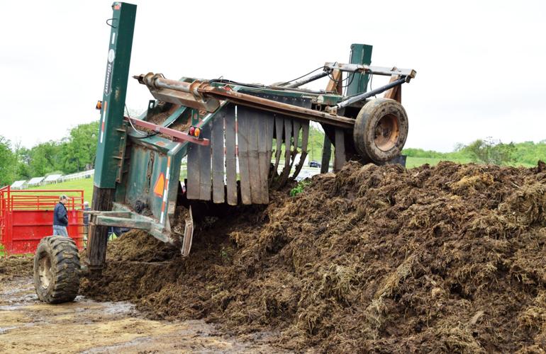 Compost windrow-turner