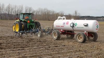 Tillage with anhydrous tank