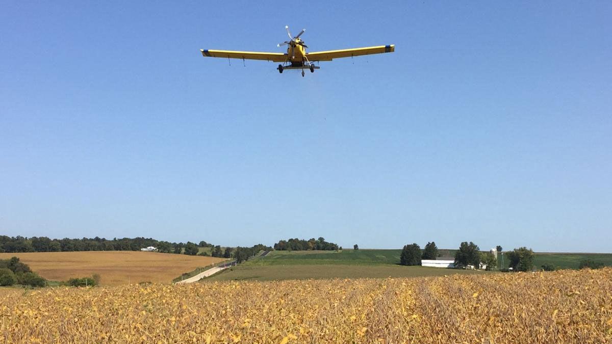 Aerial seeding helps cover crops