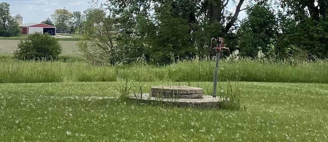Wellhead on Iowa farm