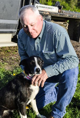 Steve Springer and Border Collie "Lady"