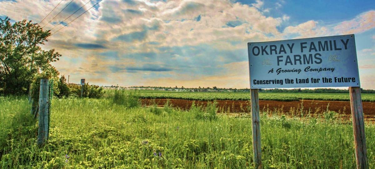 Okray Family Farms sign