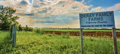 Okray Family Farms sign
