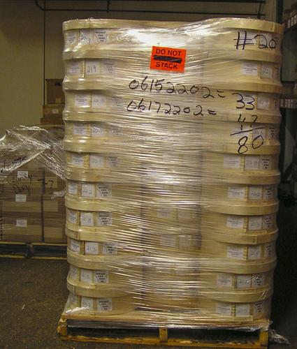 Pallet of boxes