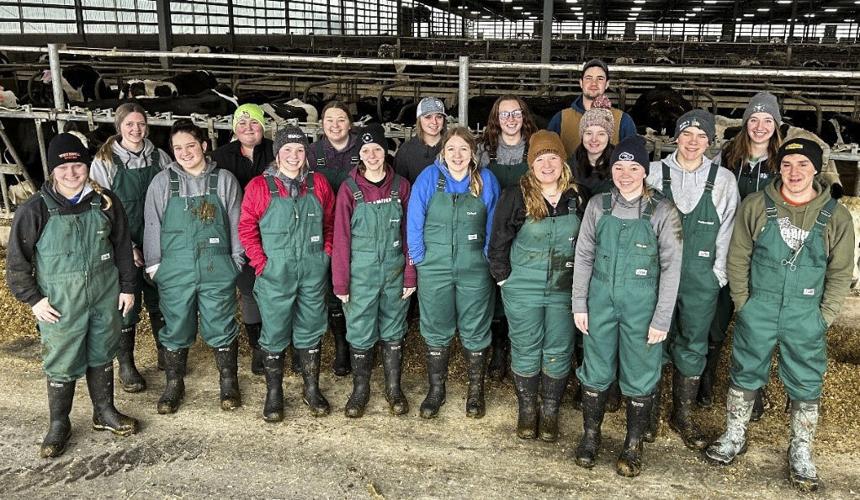 Students in Chippewa Valley Technical College-Animal Science Management program