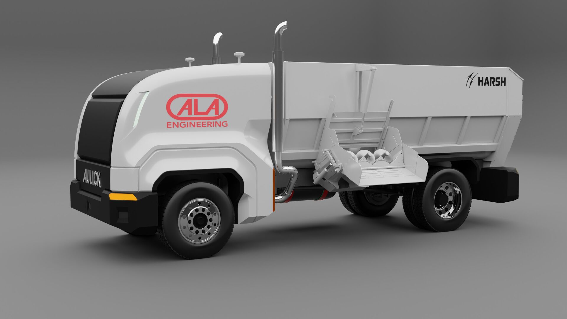 Autonomous feed wagon tailormade for feedlots