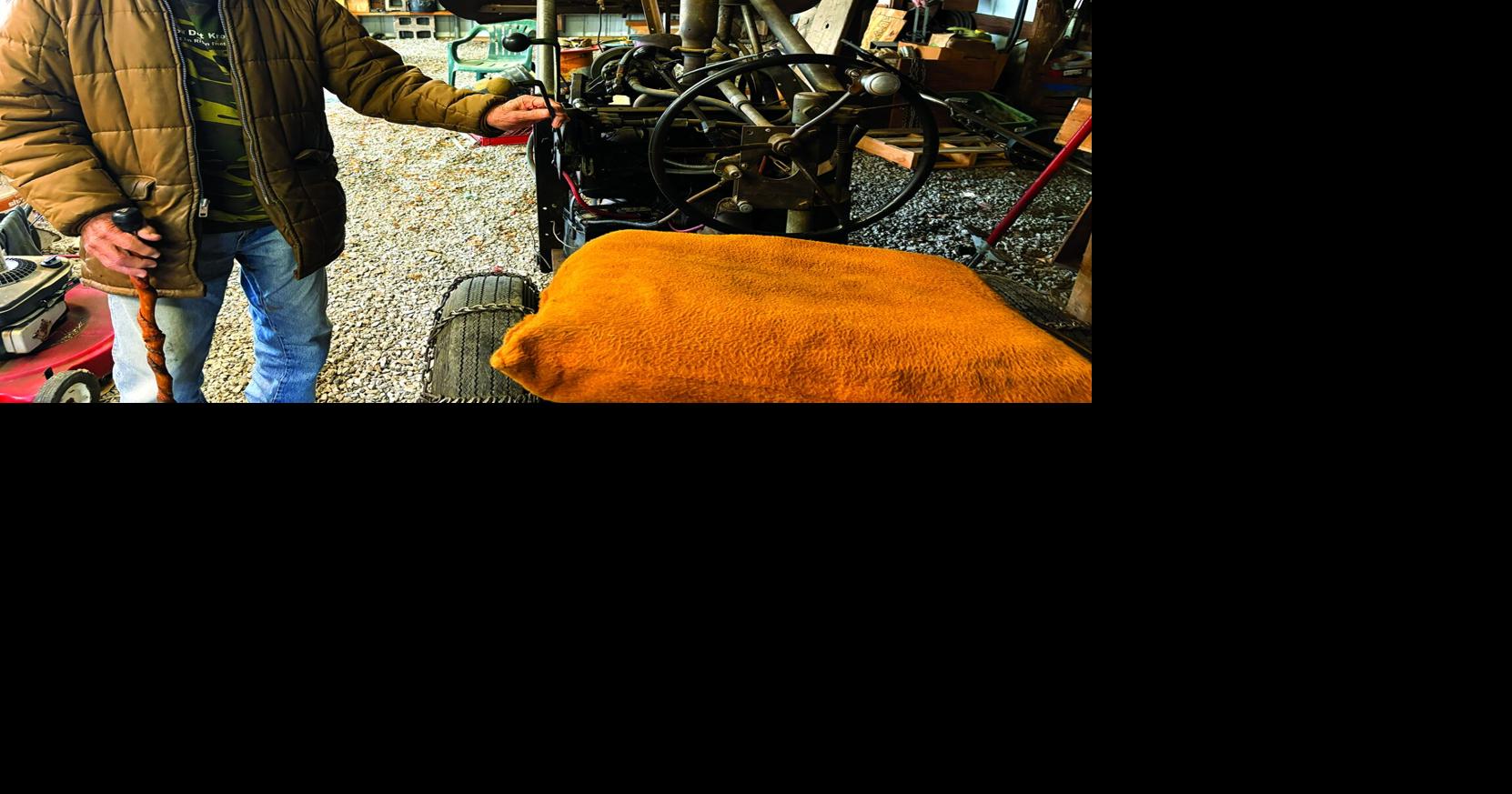 Handmade helper: 92-year-old Nebraskan moves snow with a tractor he built from scratch 65 years ago