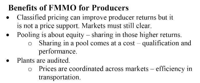 Benefits for producers