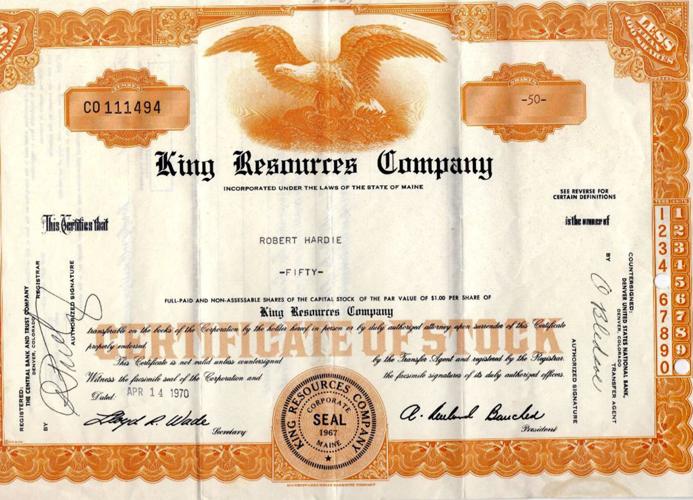 King Resources stock