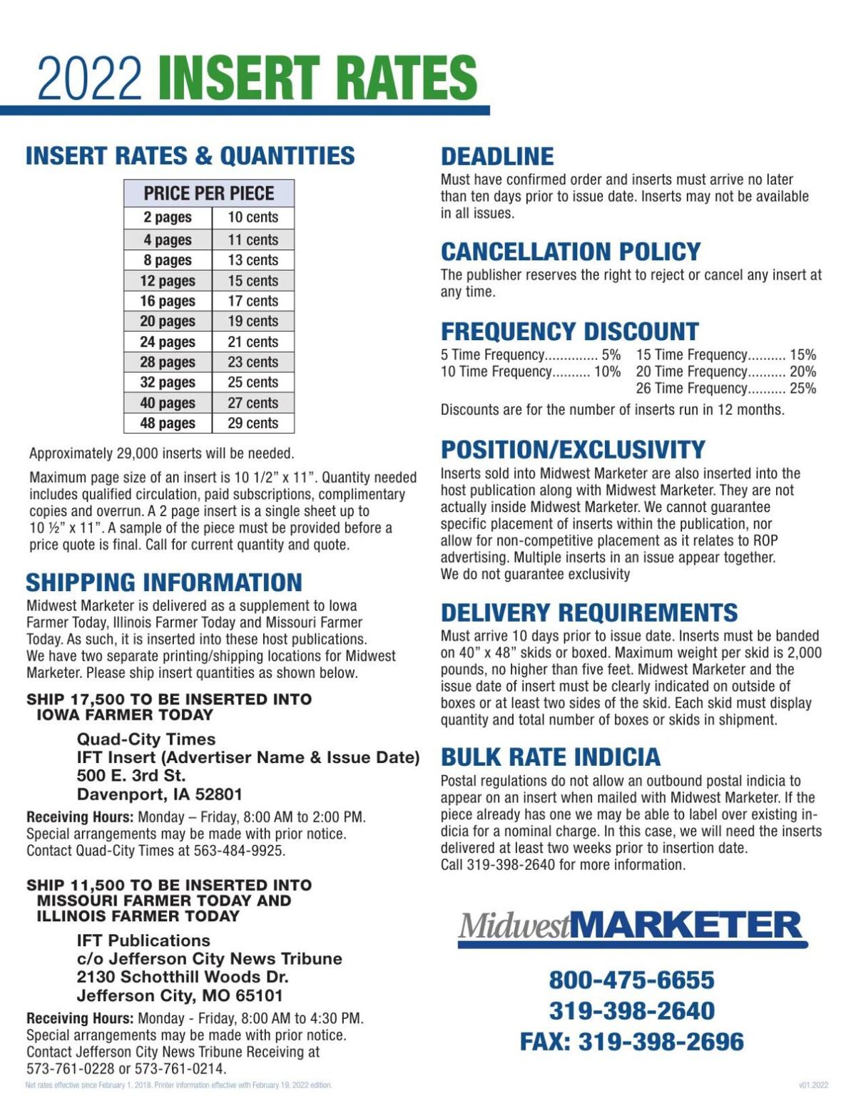 Insert Rates