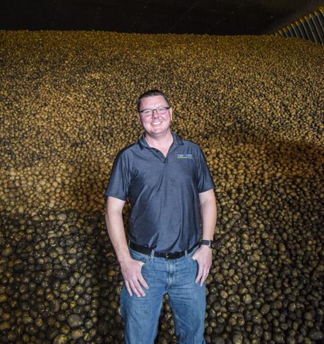 Jeremie Pavelski in potato storage building