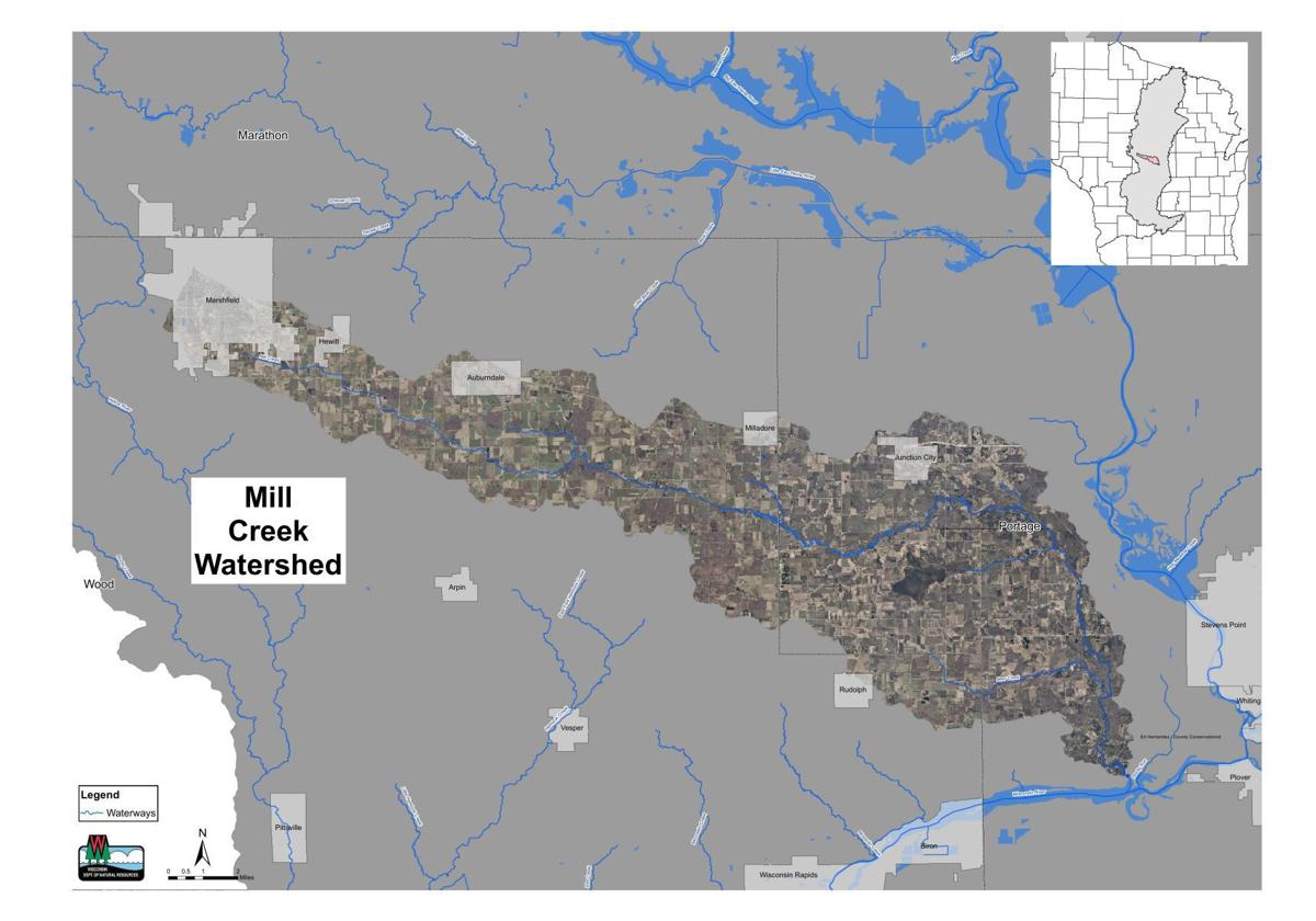 Mill Creek Watershed Map Map Of Mill Creek Watershed | Crops | Agupdate.com