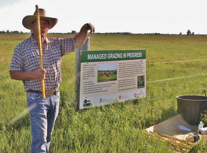 Bill Kolodziej with pasture stick