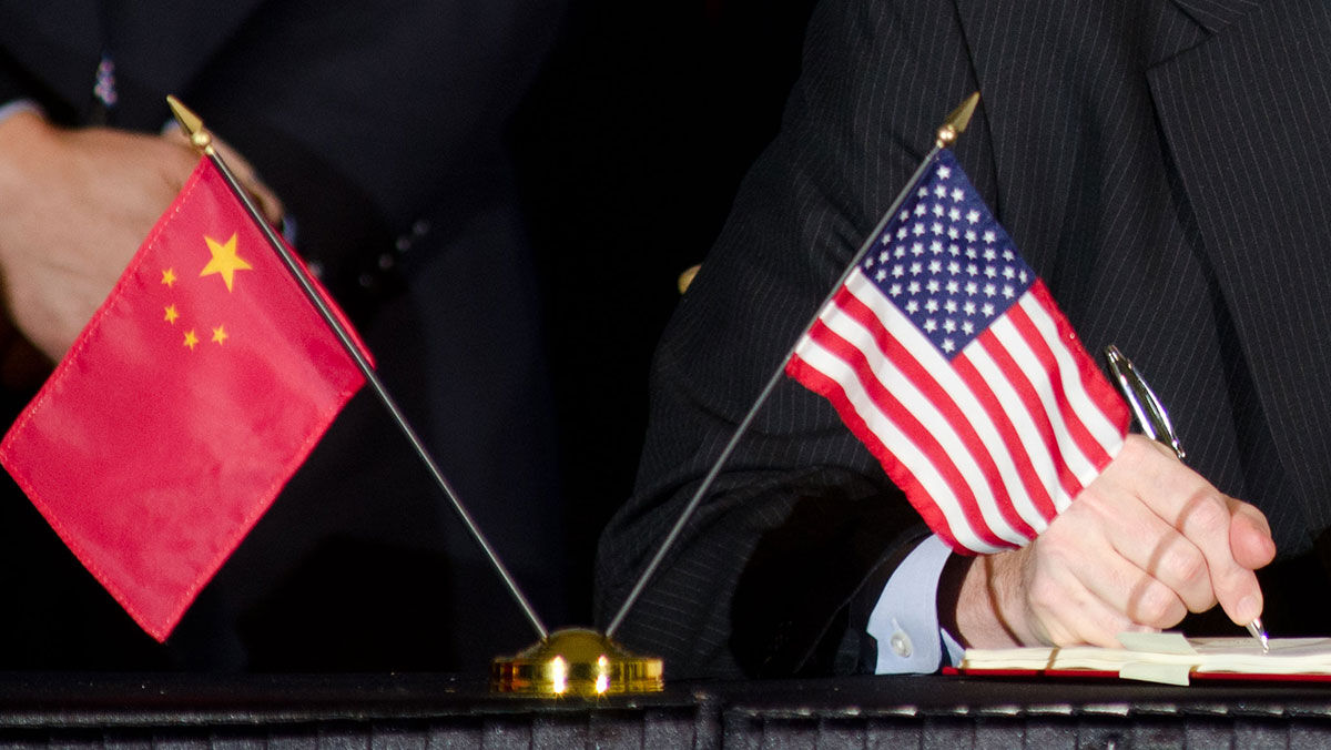 US China Agreement pflag