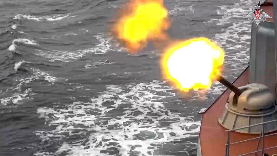 CORRECTION Russia Navy Drills