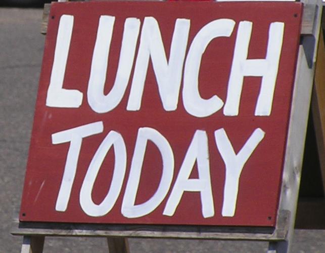 Lunch Today sign