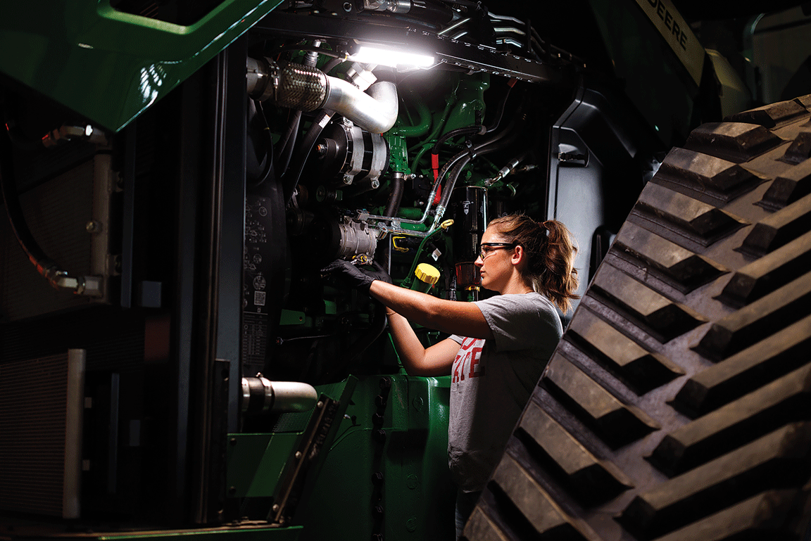 Iowa State University ag engineering student